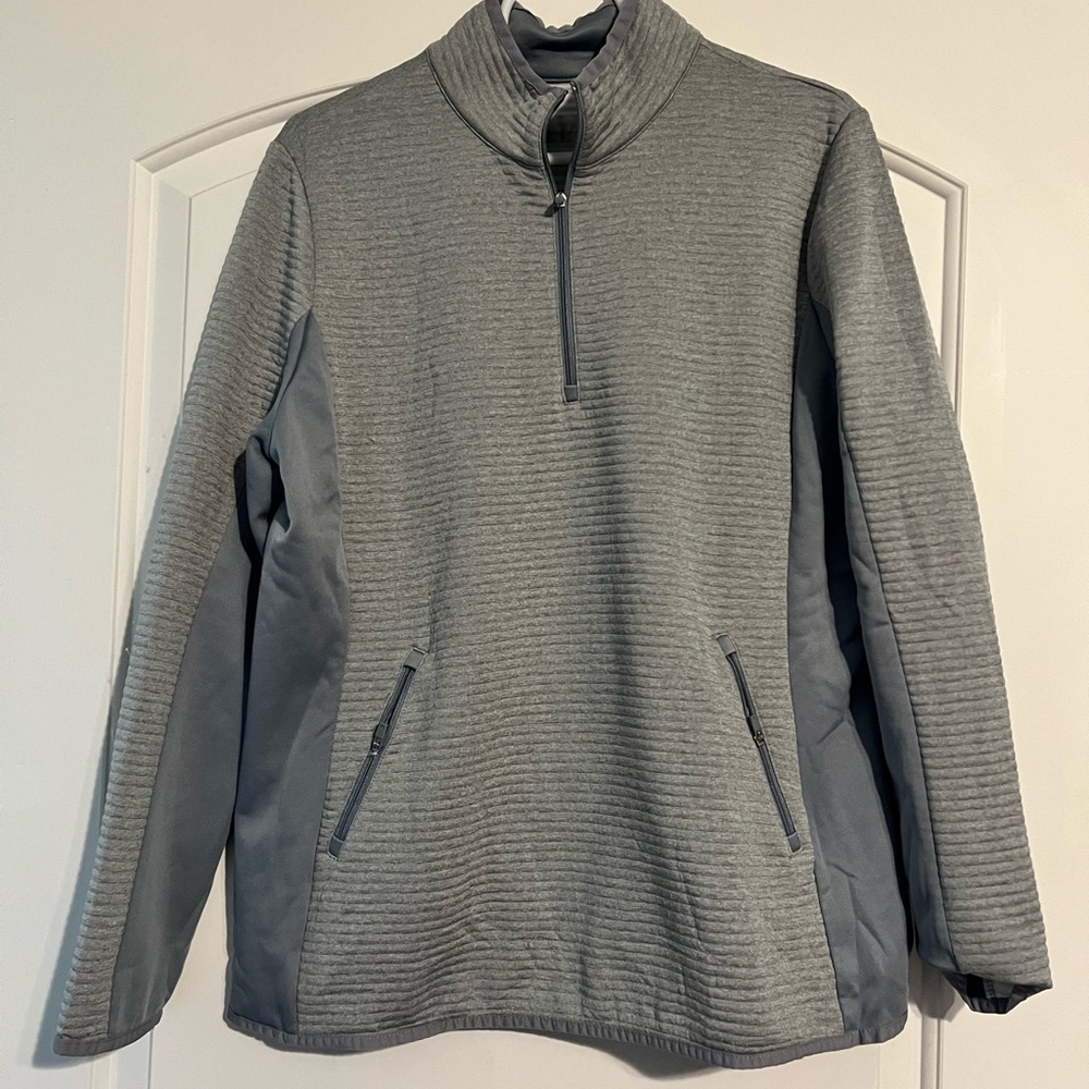 Callaway Golf Light Gray Zip-Up Sweater